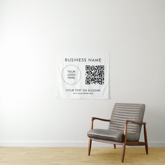 Hintergrund für das Party-Event-QR-Code-Logo Wandteppich (Beispiel (Horizontal))