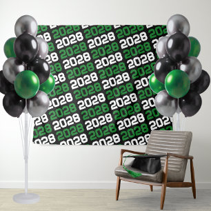 Hintergrund für den Abschluss Schwarz und Grün der Wandteppich