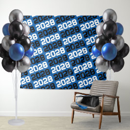 Hintergrund für den blauen und schwarzen Abschluss Wandteppich