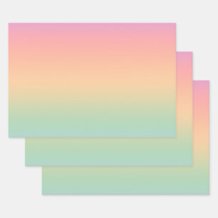 Hintergrund für den Farbverlauf bei Regenbogenfarb Geschenkpapier Set