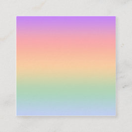 Hintergrund für den Farbverlauf bei Regenbogenfarb Quadratische Visitenkarte