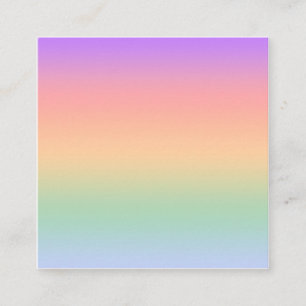 Hintergrund für den Farbverlauf bei Regenbogenfarb Quadratische Visitenkarte