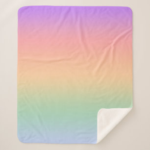 Hintergrund für den Farbverlauf bei Regenbogenfarb Sherpadecke