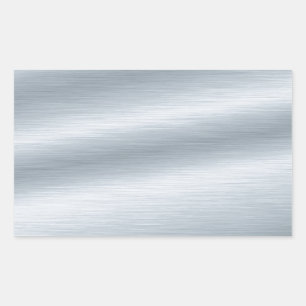 Hintergrund für die gebürstete Silber-Darstellun Rechteckiger Aufkleber