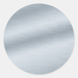 Hintergrund für die gebürstete Silber-Darstellung Runder Aufkleber