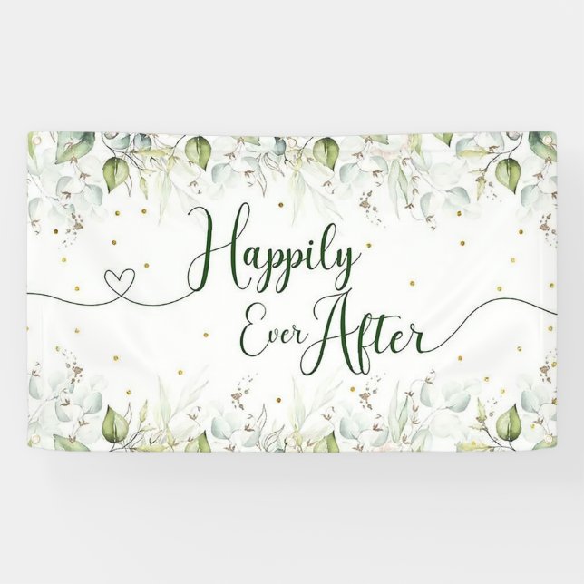 Hintergrund für die Hochzeiten Eukalyptus-Blätter  Banner (Horizontal)