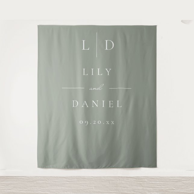 Hintergrund für die Minimalistische Monografie des Wandteppich (Vorderseite)