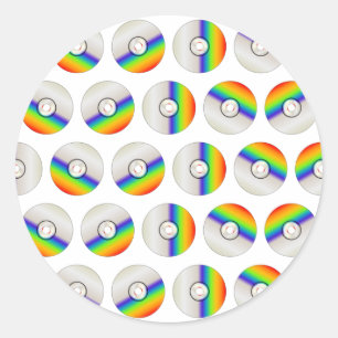 Hintergrund für die Wiederholung eines CD-Laufwerk Runder Aufkleber