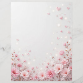 Hintergrund für ein Papierschreiben für Valentin Briefbogen