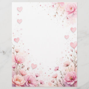 Hintergrund für ein Papierschreiben für Valentin Briefbogen