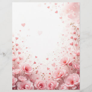 Hintergrund für ein Papierschreiben für Valentin Briefbogen