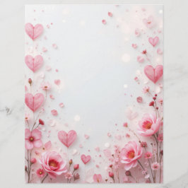 Hintergrund für ein Papierschreiben für Valentin Briefbogen