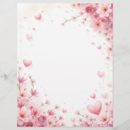 Hintergrund für ein Papierschreiben für Valentin Briefbogen