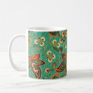 Hintergrund für ethnische Butta-Gestaltung Kaffeetasse
