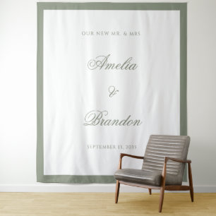 Hintergrund für feierliche Hochzeiten im klassisch Wandteppich