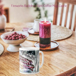 Hintergrund für Feuerwerke II Jumbo-Tasse