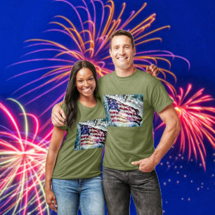 Hintergrund für Feuerwerke T-Shirt