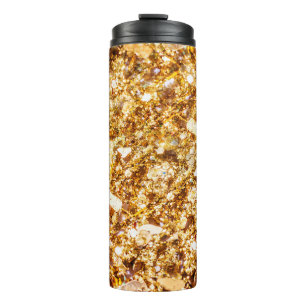 Hintergrund für Gold-Glitzer Thermosbecher