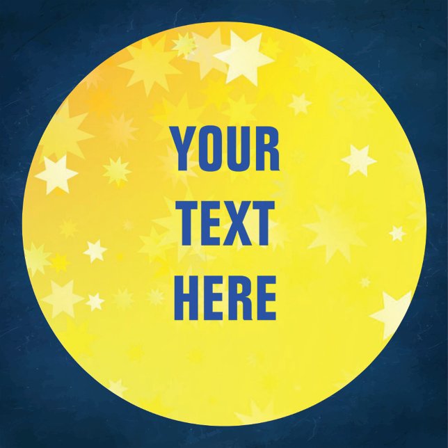 Hintergrund für Gold Stars mit benutzerdefiniertem Runder Aufkleber (Von Creator hochgeladen)