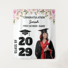 Hintergrund für Graduierungsparteien Benutzerdefin Wandteppich