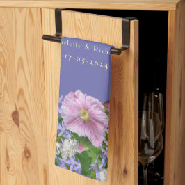 Hintergrund für Hochzeitsgeschenk für Bouquet Geschirrtuch