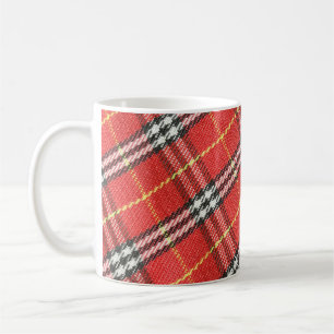 Hintergrund für klassische Tartan-Textur Kaffeetasse