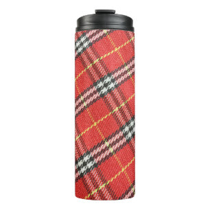 Hintergrund für klassische Tartan-Textur Thermosbecher