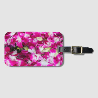 Hintergrund für lila orchid-Blume Gepäckanhänger