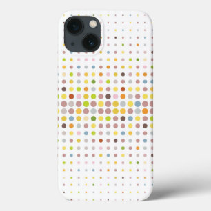 Hintergrund für mehrfarbige Punkte iPhone 13 Hülle