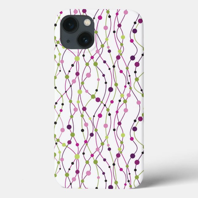 Hintergrund für mehrfarbige Punkte Case-Mate iPhone Hülle (Rückseite)