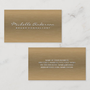 Hintergrund für Minimalistische Goldmetall Visitenkarte