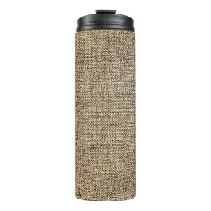 Hintergrund für natürliche Leinen, Bagger, Beige Thermosbecher