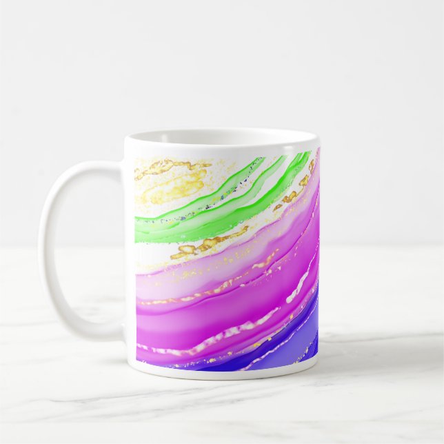 Hintergrund für Regenbogen Kaffeetasse (Links)