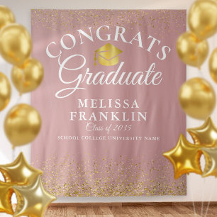 Hintergrund für Rose und Gold Abschluss Foto Wandteppich