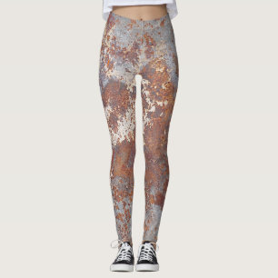 Hintergrund für ruhende Metalltextur Leggings
