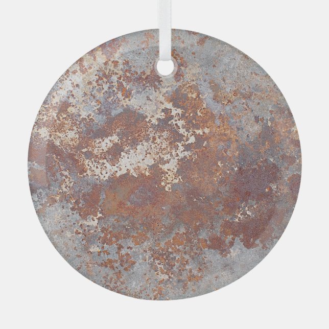 Hintergrund für ruhende Metalltextur Ornament Aus Glas (Vorderseite)