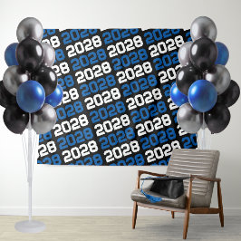 Hintergrund für Schwarz und Blau des Abschlusses Wandteppich