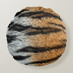 Hintergrund für Tiger Stripe-Print Rundes Kissen