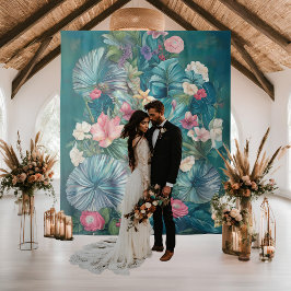 Hintergrund für tropische Hochzeiten Wandteppich