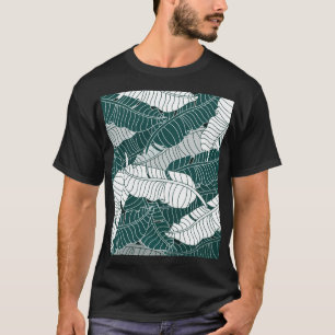 Hintergrund für Vintage Blätter Muster T-Shirt