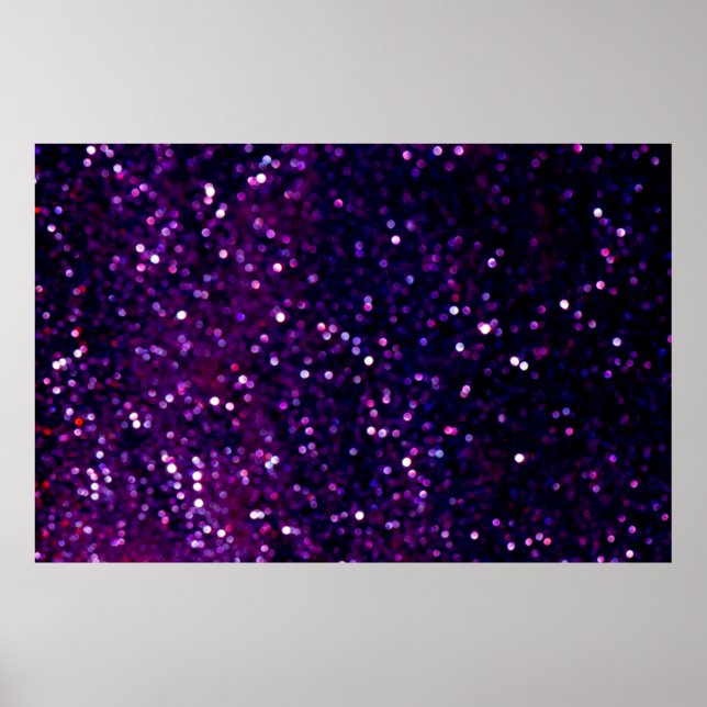 Hintergrund für Vintage Glitzer. lila und blau Poster (Vorne)