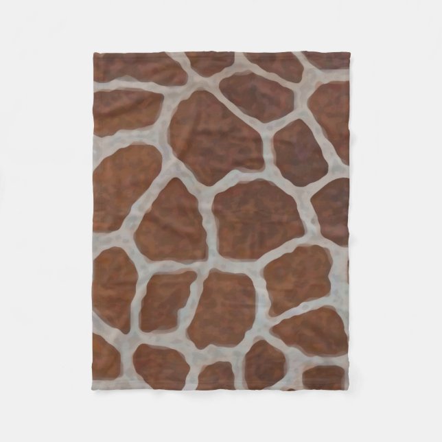 Hintergrund Giraffe Print Pattern Fleecedecke (Vorderseite)