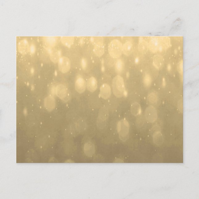 Hintergrund - Gold Bokeh Glitzer Lights Postkarte (Vorderseite)
