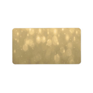 Hintergrund - GoldBokeh Glitzer-Lichter Adressaufkleber
