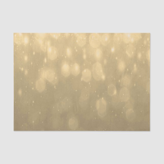 Hintergrund - GoldBokeh Glitzer-Lichter Seidenpapier (Vorderseite)