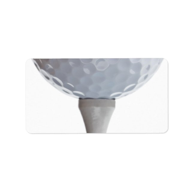 Hintergrund Golfball - Golfsportvorlage Adressaufkleber (Vorne)