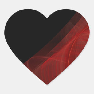 Hintergrund-Heart-Aufkleber für Rotes und Schwarze Herz-Aufkleber