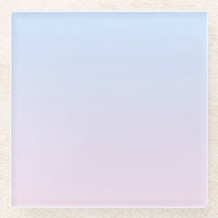 Hintergrund in Pink und Blau Glasuntersetzer