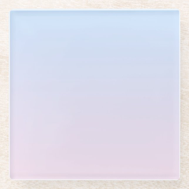 Hintergrund in Pink und Blau Glasuntersetzer (Vorderseite)