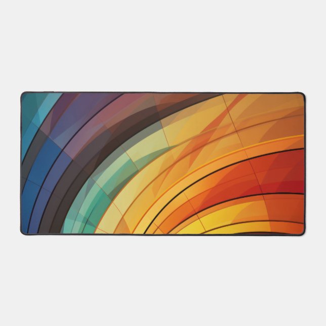 Hintergrund in Regenbogenfarben Schreibtischunterlage (Vorderseite)